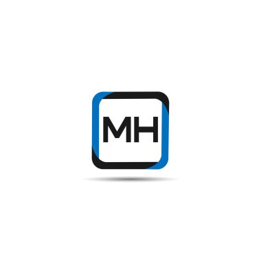 İlk Harf MH Logo Şablonu Tasarımı