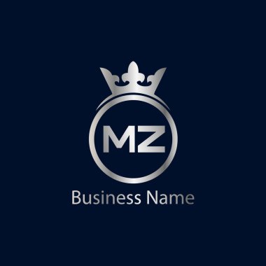 İlk harf Mz Logo tasarım şablonu
