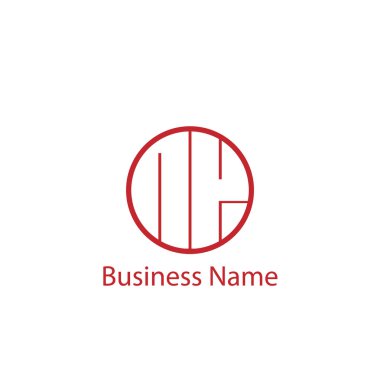 İlk harf Nk Logo tasarım şablonu