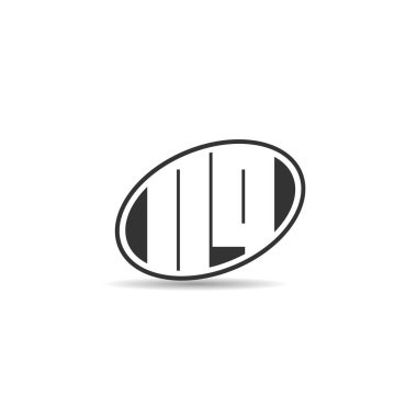 İlk harf Nq Logo tasarım şablonu