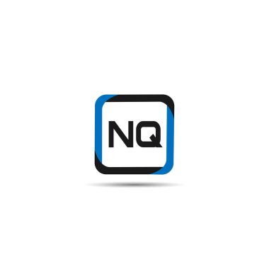 İlk harf Nq Logo tasarım şablonu