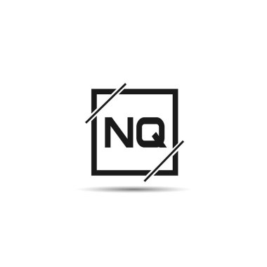 İlk harf Nq Logo tasarım şablonu
