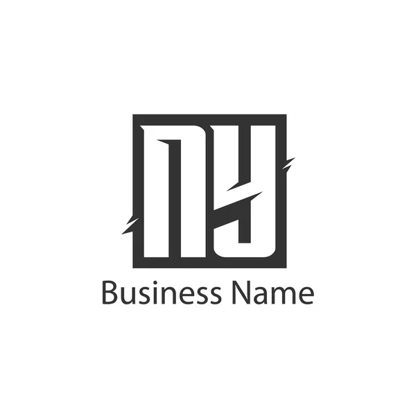 Mektup Logo Tasarım Şablonu — Stok Vektör