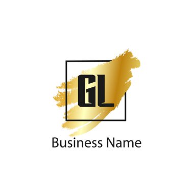 İlk Harf GL Logo Şablon Tasarımı