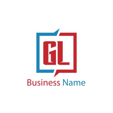 İlk Harf GL Logo Şablon Tasarımı