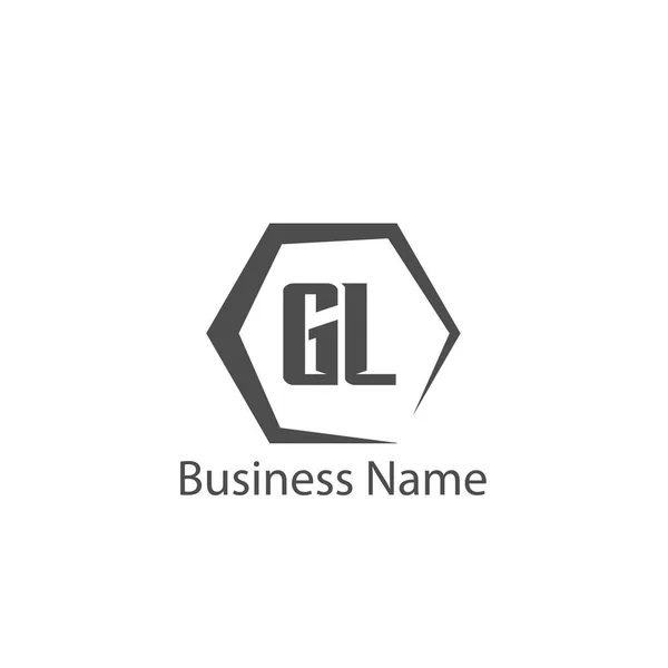 初始字母Gl标志模板设计 — 图库矢量图片