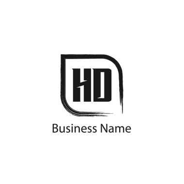 İlk harf Hd Logo tasarım şablonu