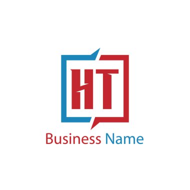 İlk harf Ht Logo tasarım şablonu