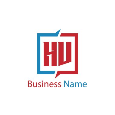 İlk harf Hv Logo tasarım şablonu