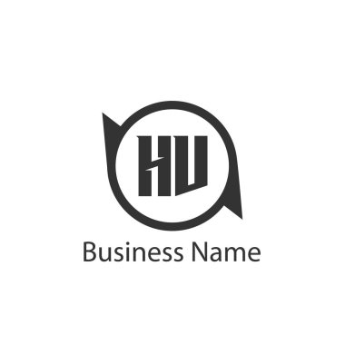 İlk harf Hv Logo tasarım şablonu
