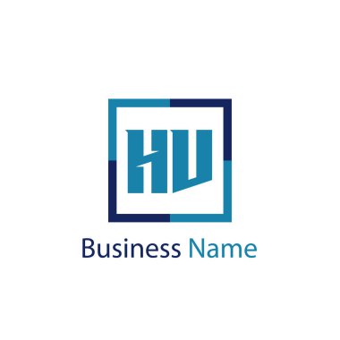 İlk harf Hv Logo tasarım şablonu