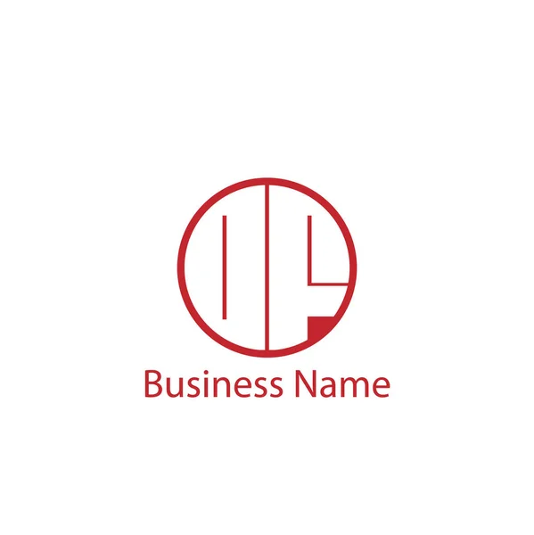 Lettera Iniziale Design Modello Logo — Vettoriale Stock