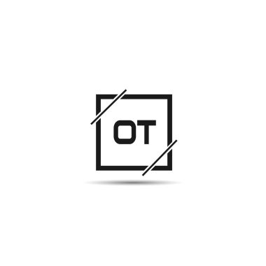 İlk harf Ot Logo tasarım şablonu