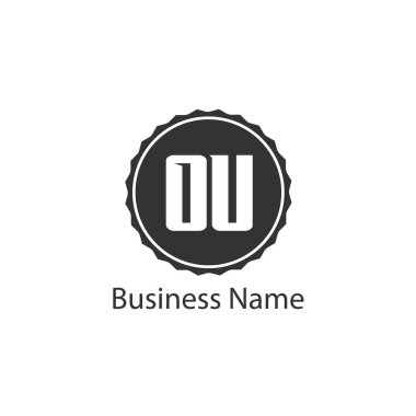 İlk harf Ou Logo tasarım şablonu