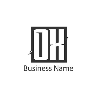 İlk harf öküz Logo tasarım şablonu