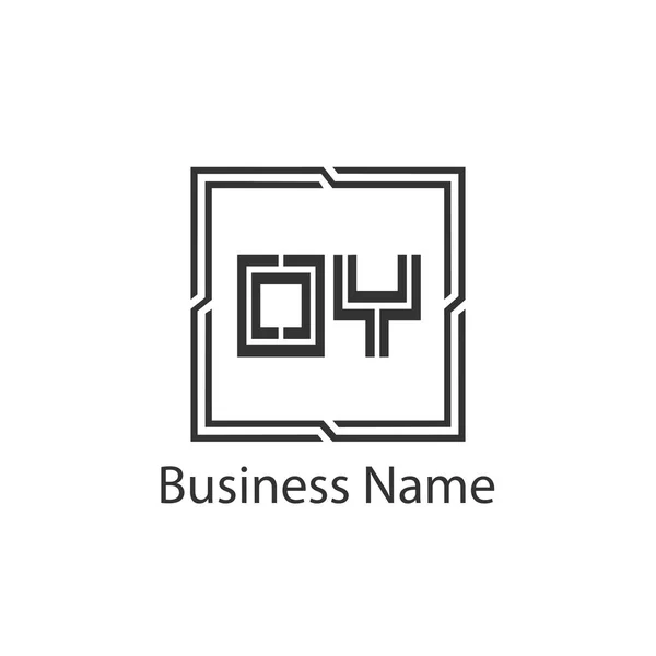 Pierwsza Litera Logo Szablon Projektu — Wektor stockowy
