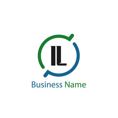 İlk mektup Il Logo tasarım şablonu