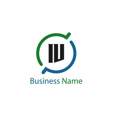 İlk harf IV Logo tasarım şablonu