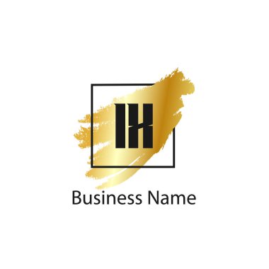 İlk harf IX Logo tasarım şablonu