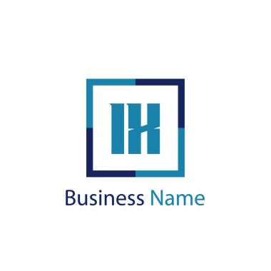 İlk harf IX Logo tasarım şablonu