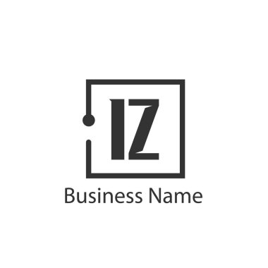İlk Harf IZ Logo Şablon Tasarımı