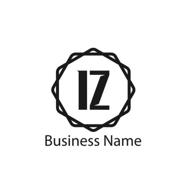 İlk Harf IZ Logo Şablon Tasarımı