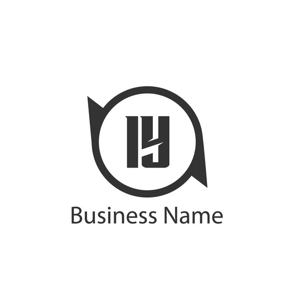 Lettre Initiale Logo Template Design — Image vectorielle