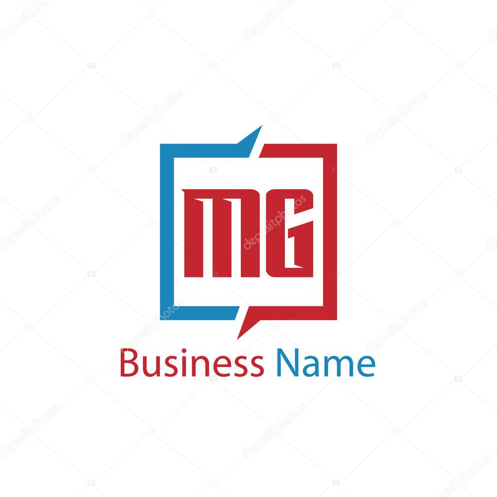 Initial Letter MG Logo Template Design