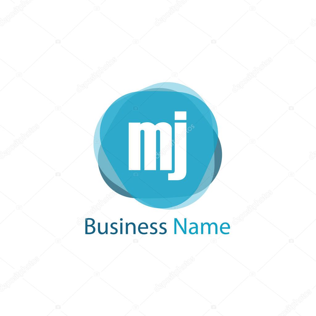 Initial Letter MJ Logo Template Design