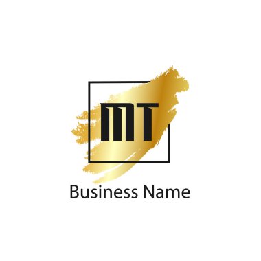Initial Letter MT Logo Template Design clipart
