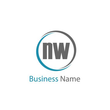 İlk harf Kuzey Logo tasarım şablonu