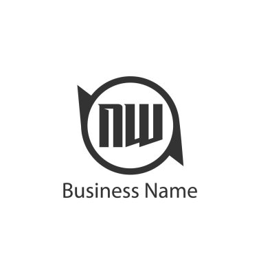 İlk harf Kuzey Logo tasarım şablonu