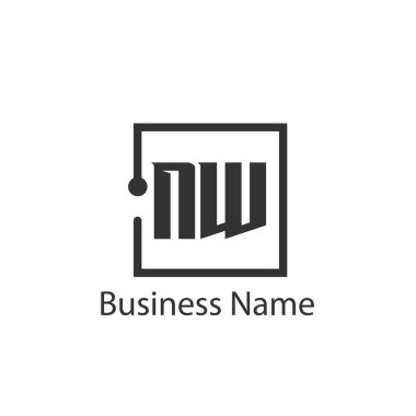 İlk harf Kuzey Logo tasarım şablonu