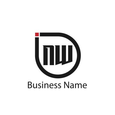 İlk harf Kuzey Logo tasarım şablonu