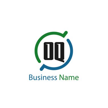 İlk harf Oq Logo tasarım şablonu
