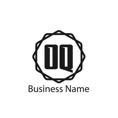 İlk harf Oq Logo tasarım şablonu