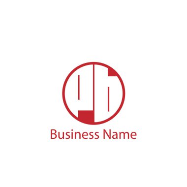 Başlangıç Harfi PB Logo Şablonu Tasarımı
