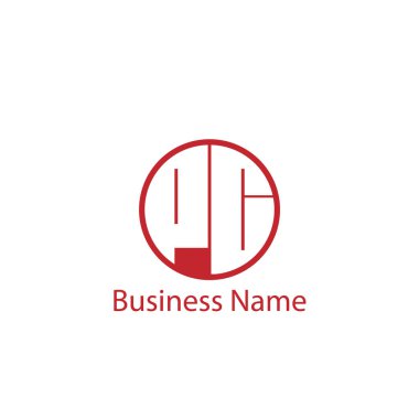 İlk harf Pc Logo tasarım şablonu