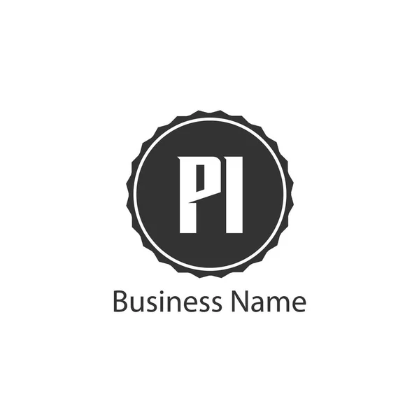 Carta Inicial Diseño Plantilla Logotipo — Vector de stock