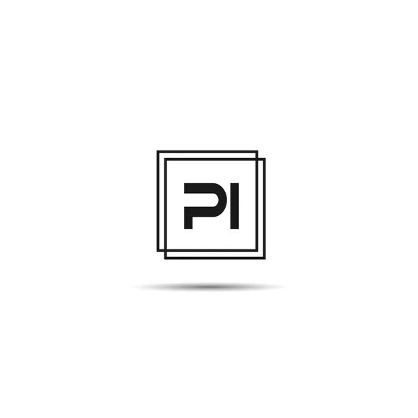 Carta Inicial Diseño Plantilla Logotipo — Vector de stock