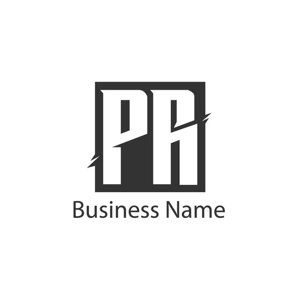 Carta Inicial Diseño Plantilla Logo — Vector de stock