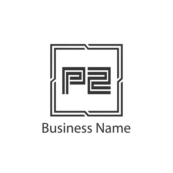 Letra Inicial Diseño Plantilla Logo — Vector de stock
