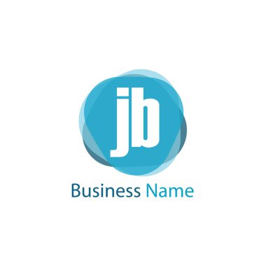İlk harf Jb Logo tasarım şablonu