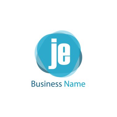 İlk Harf JE Logo Şablon Tasarımı