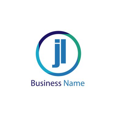 İlk Harf JL Logo Şablon Tasarımı
