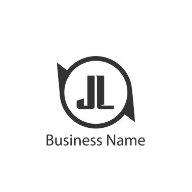 İlk Harf JL Logo Şablon Tasarımı