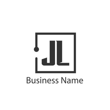 İlk Harf JL Logo Şablon Tasarımı