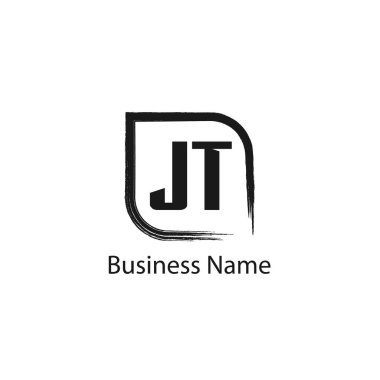 İlk harf Jt Logo tasarım şablonu