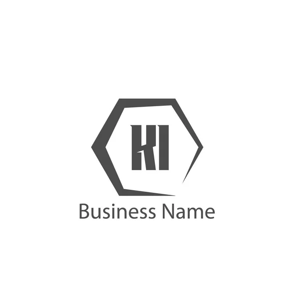 Harf Logo Şablon Tasarımı — Stok Vektör