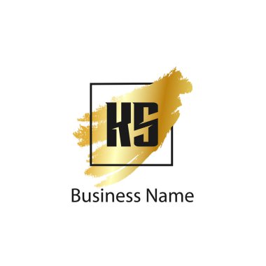 İlk Harf KS Logo Şablonu Tasarımı